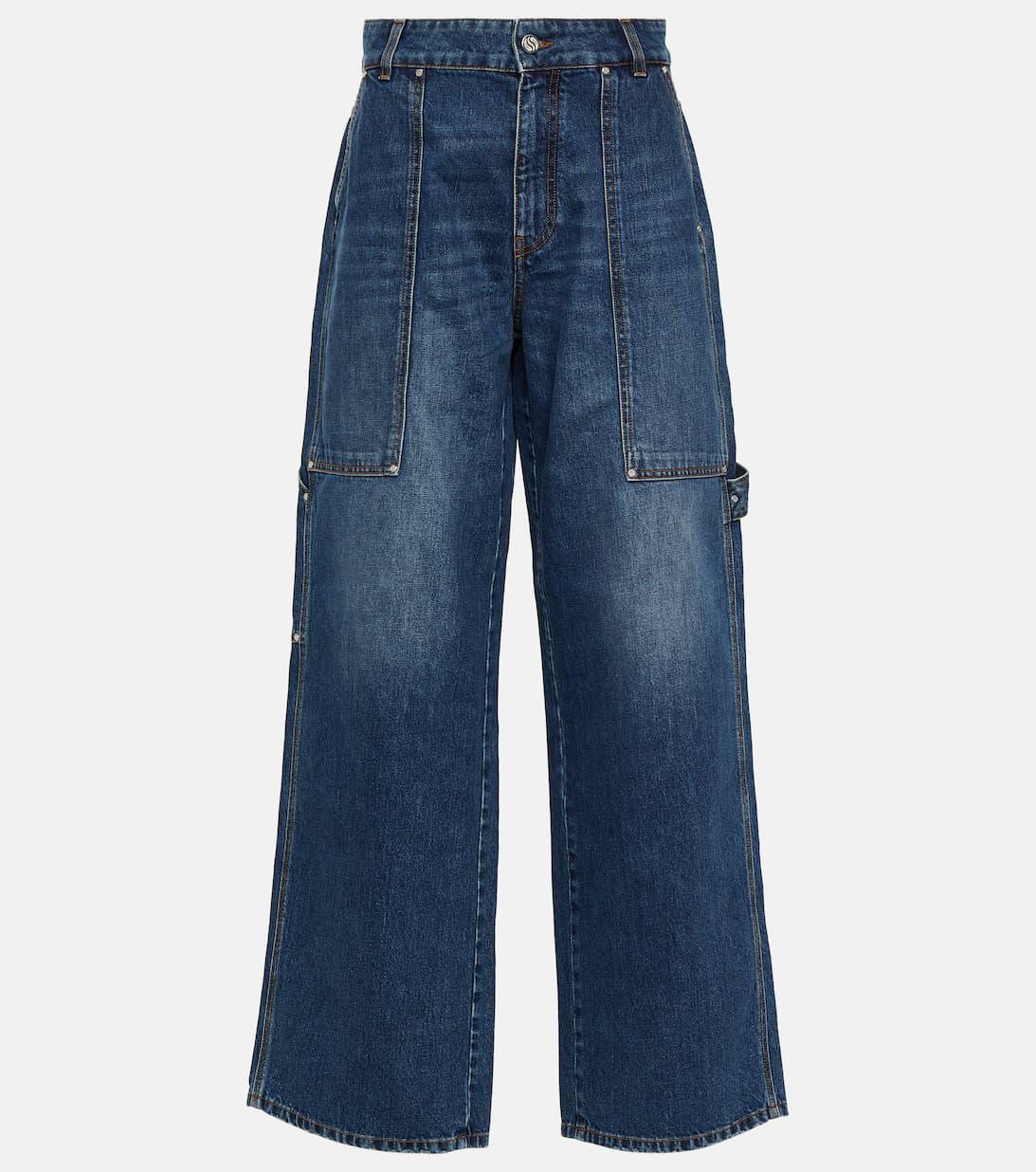 STELLA MCCARTNEY Workwear Blue Denim Pants