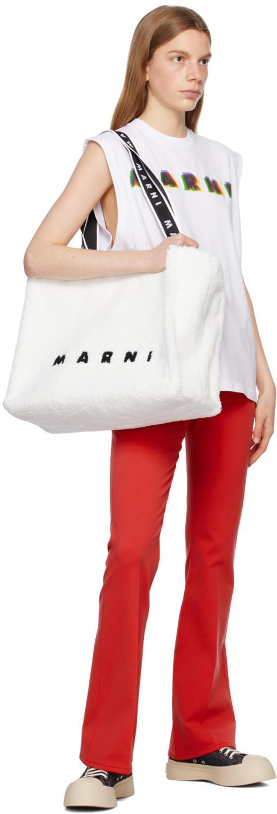 MARNI Black Smooth Leather Sneakers