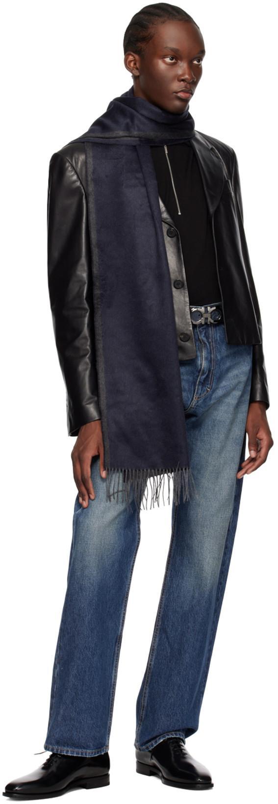 FERRAGAMO Blue Faded Jeans In 3898/046 Blu Denim