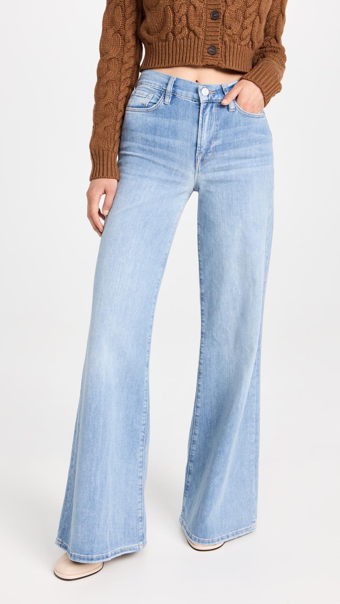 FRAME Baggy Wide-leg Jeans In Navy