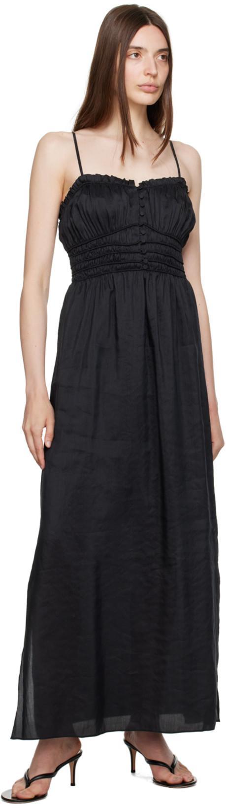 FRAME Sleeveless Maxi Dress In Noir