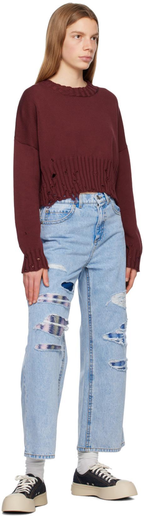 MARNI Black Smooth Leather Sneakers