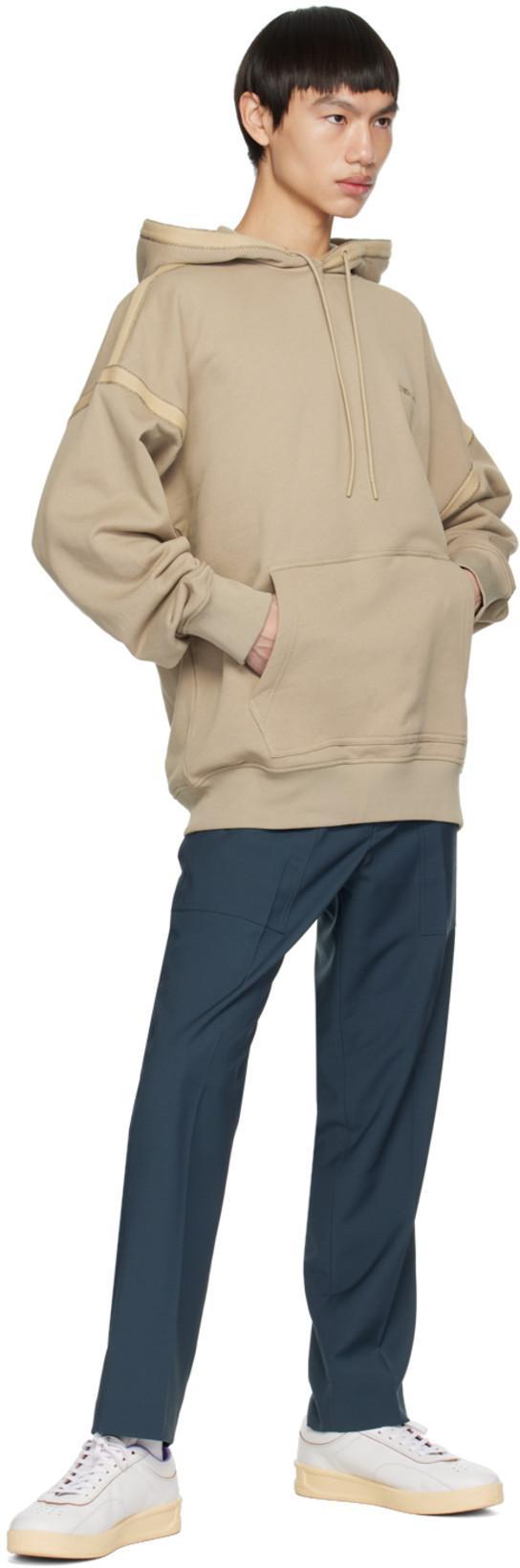 JIL SANDER Lace-up Leather Sneakers In White