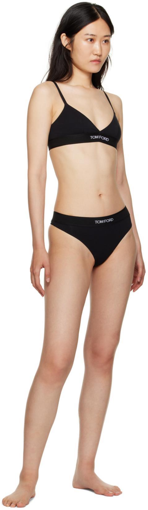 TOM FORD Stretch-modal Jersey Soft-cup Triangle Bra In Black