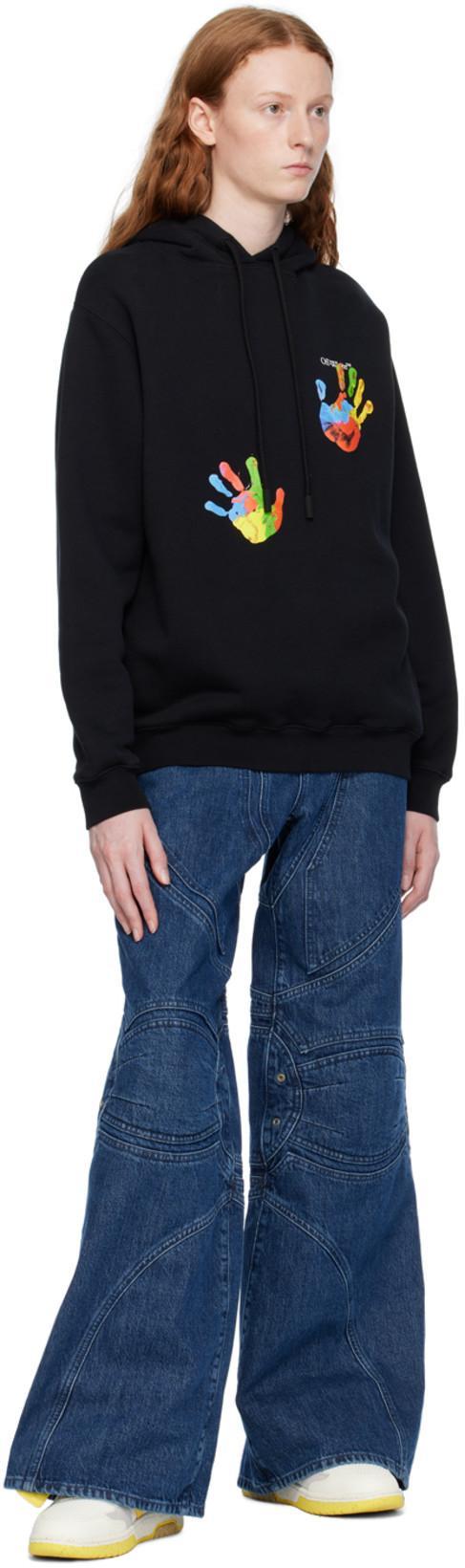 OFF-WHITE Motorcycle Low Waist Pant In Blue