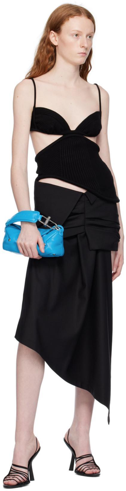 OFF-WHITE Off White Cut Out Mini Dress In Black