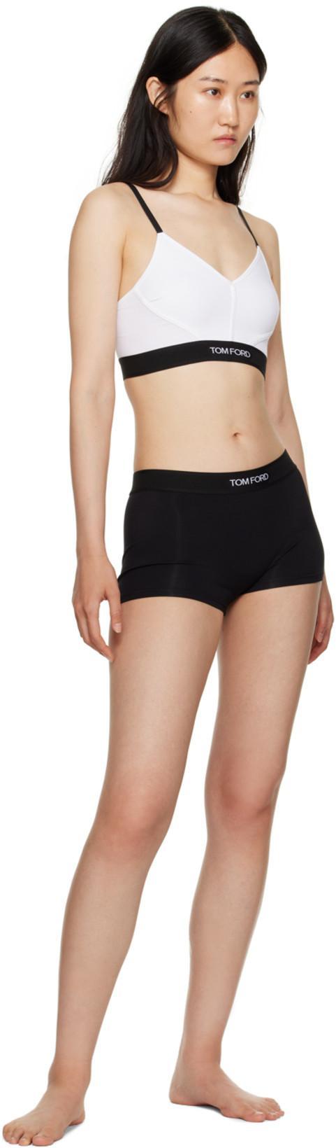 TOM FORD Cropped Tech Jersey Tank Top In White