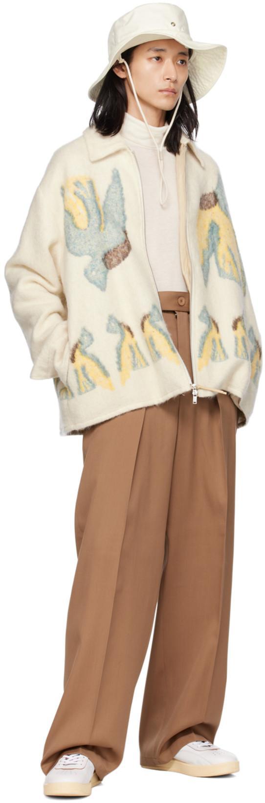 JIL SANDER Lace-up Leather Sneakers In White