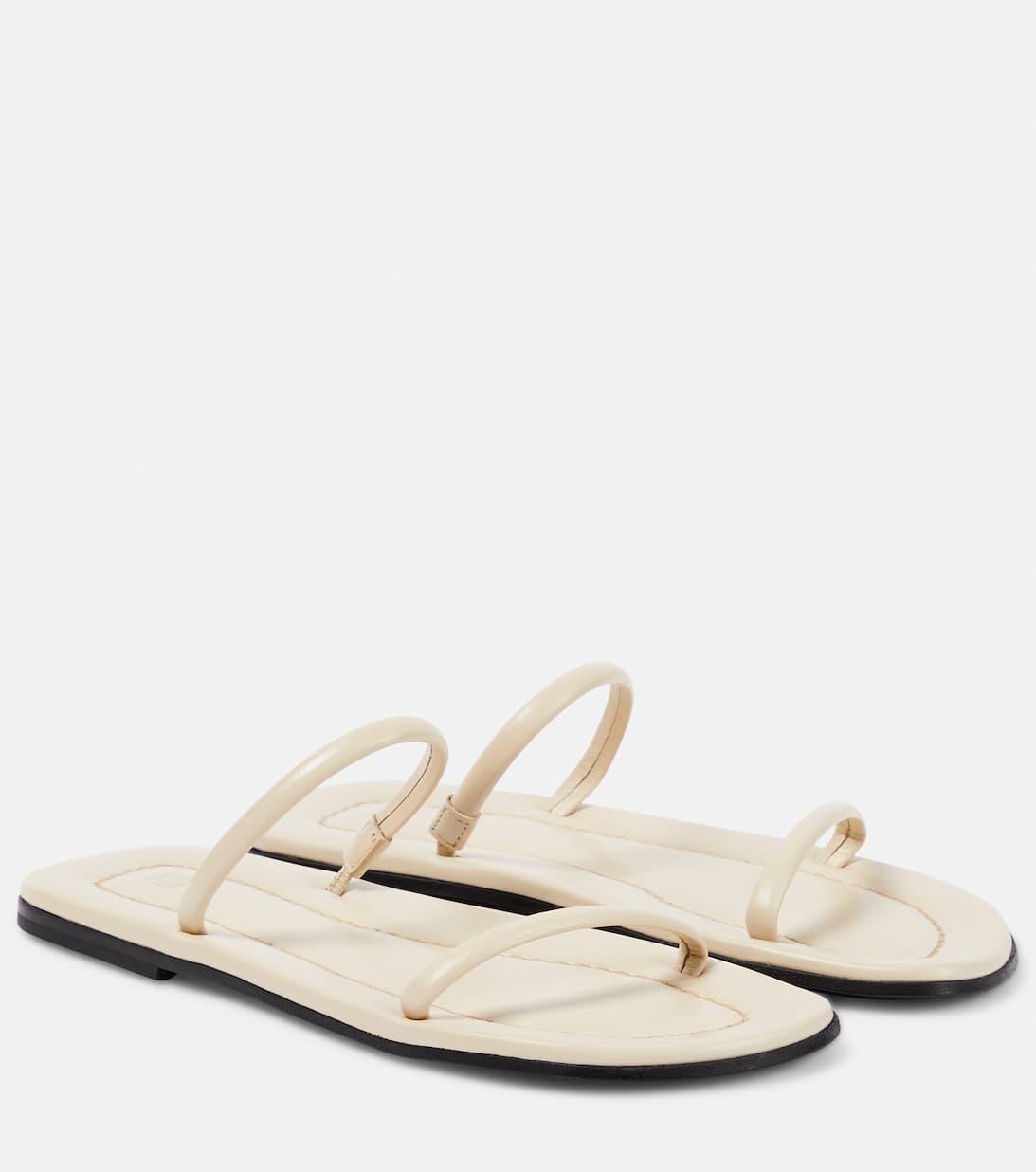 TOTÊME Toteme The City Slide Sandals In Off White