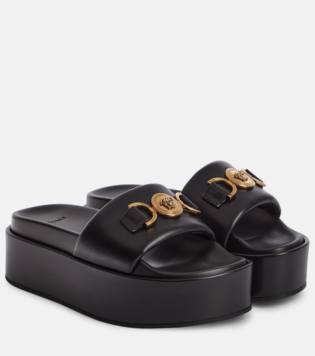 VERSACE Icon Medusa Crystal Necklace In Gold Multi