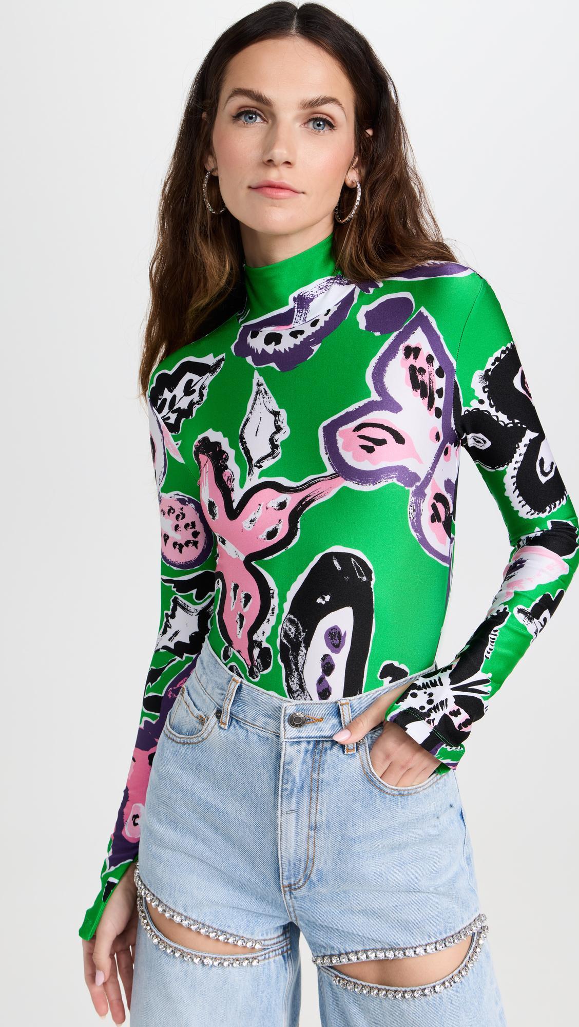 AREA Crystal-embellished Cutout High-rise Wide-leg Jeans In Light Blue