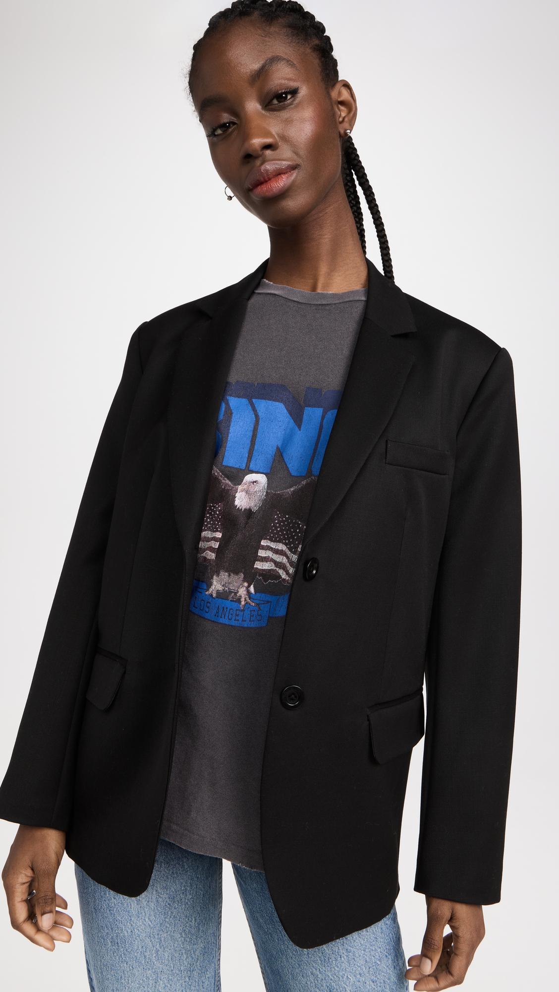 ANINE BING Women's Quinn Blazer Black