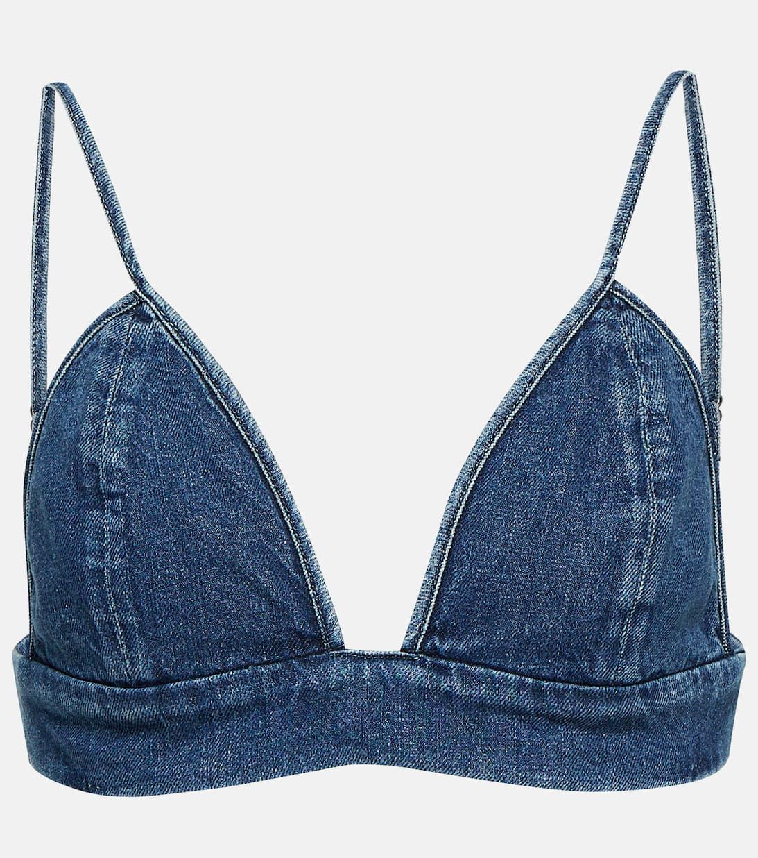 AGOLDE Sleeveless Bra In Blue