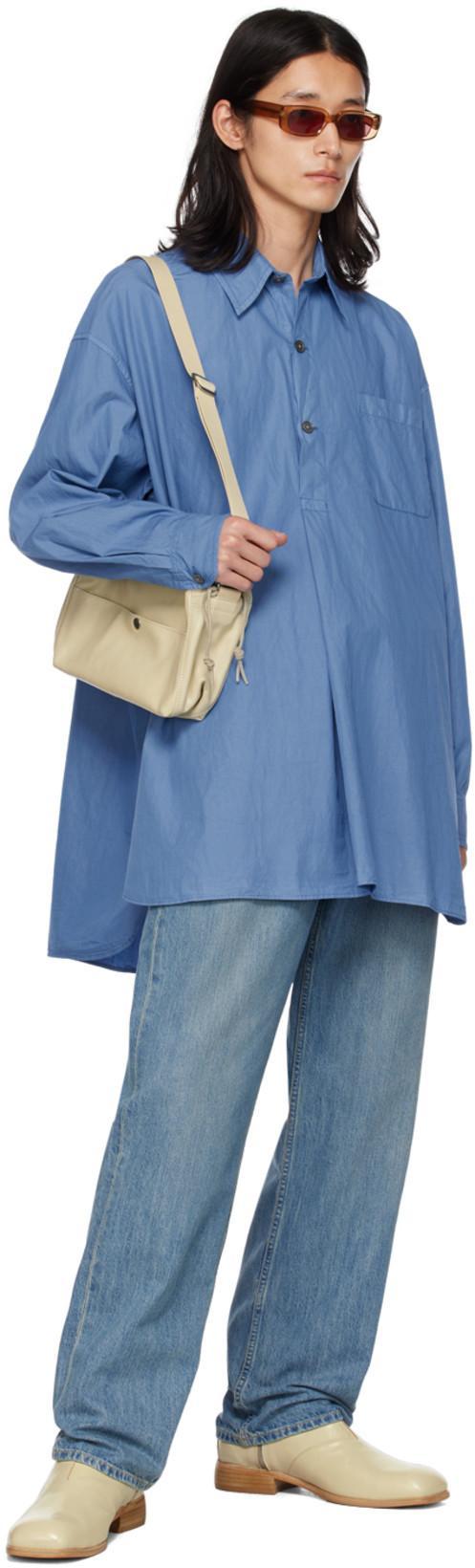 OUR LEGACY Beige Michaelis Boots In Dusty White Leather