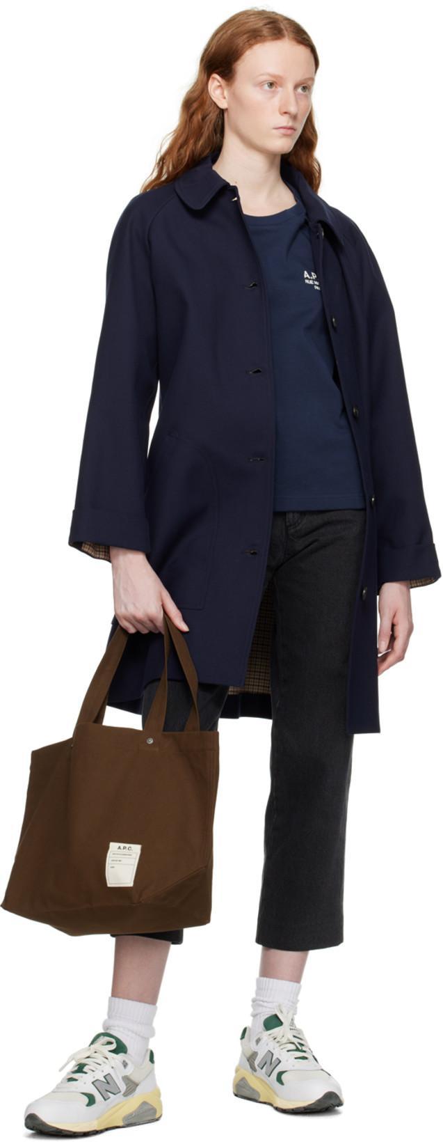 APC A.p.c. Raymond T Shirt With Embroidered Logo In Black