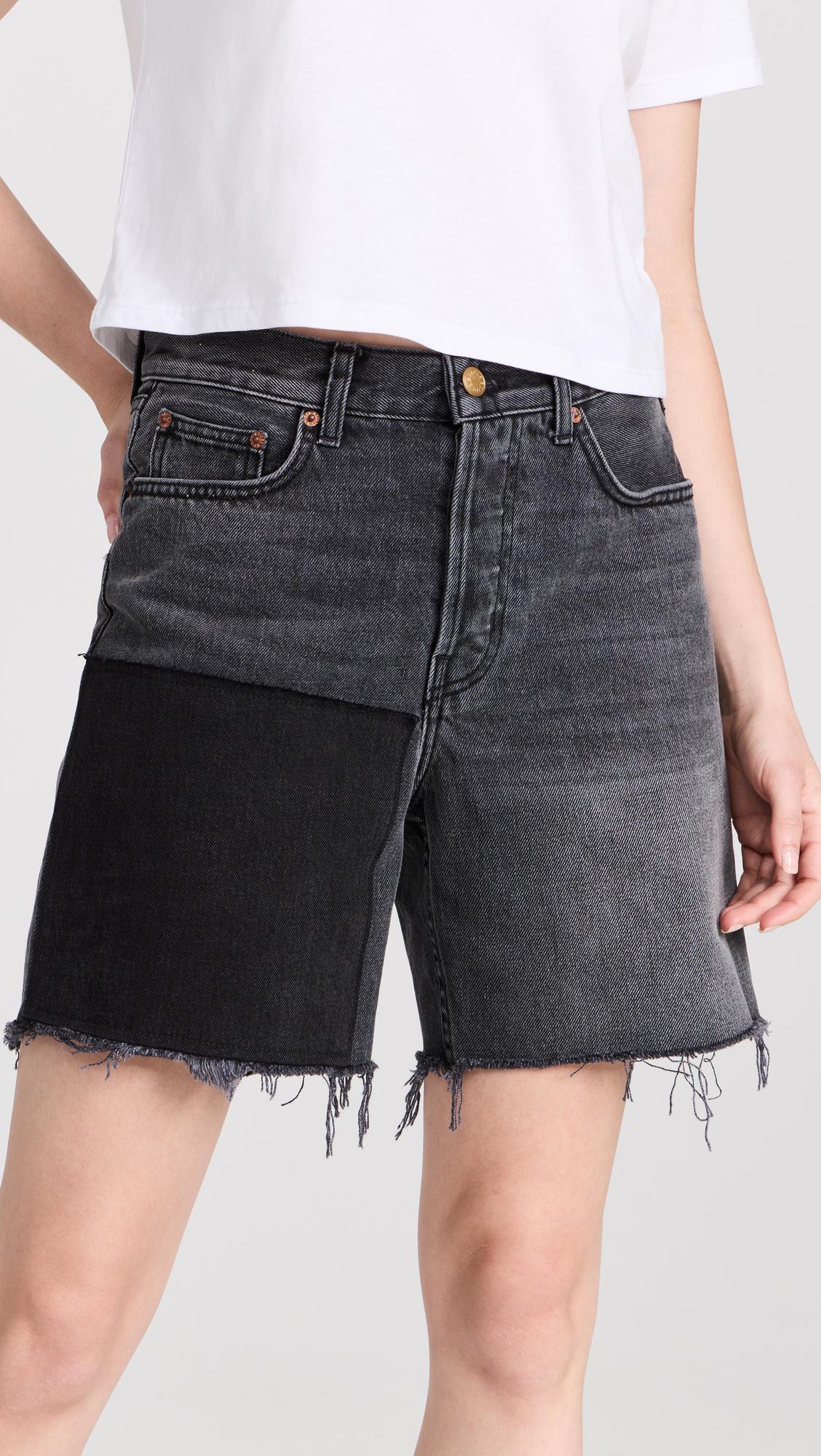 AGOLDE Liv Organic Cotton Denim Miniskirt In Vapor
