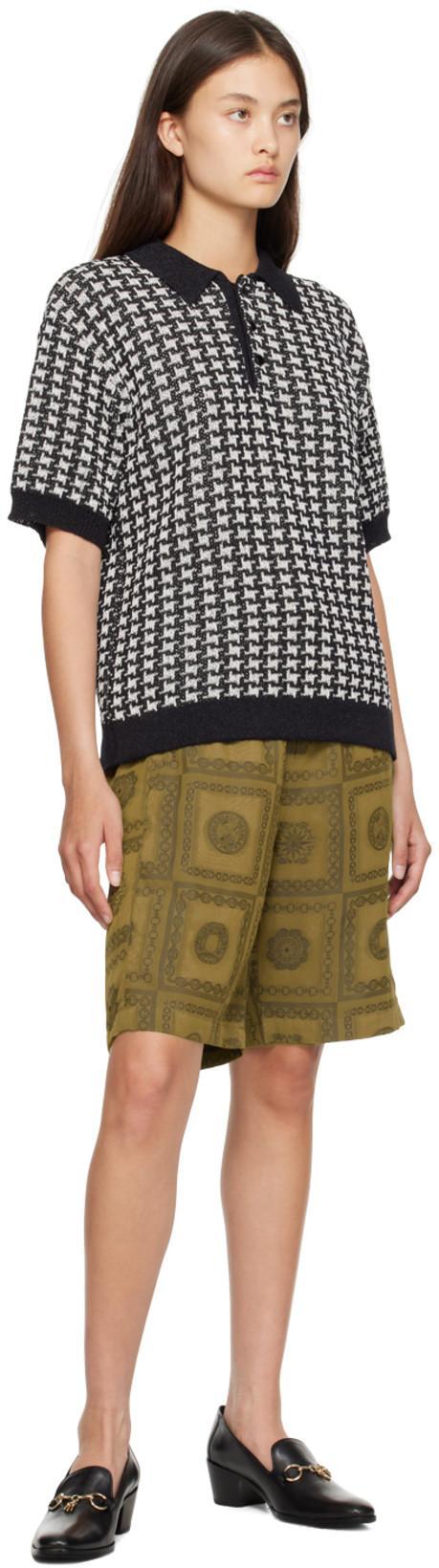 NEEDLES Khaki Graphic Shorts In A-olive