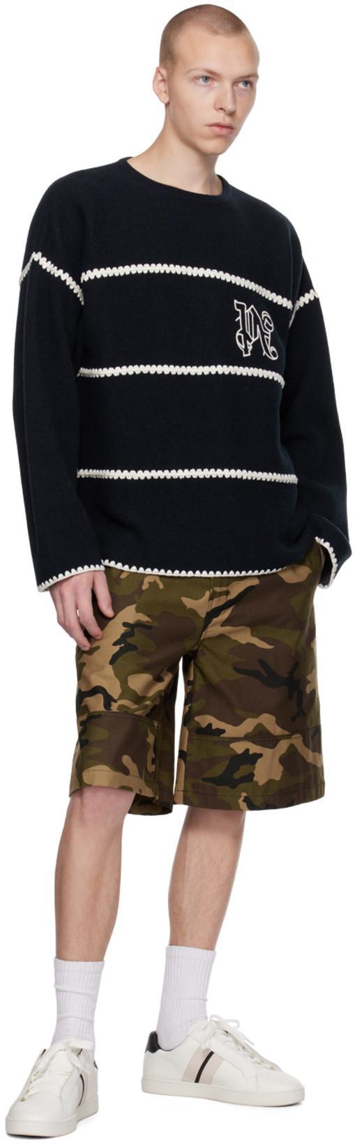 PALM ANGELS Wool Blend Sweater In Black