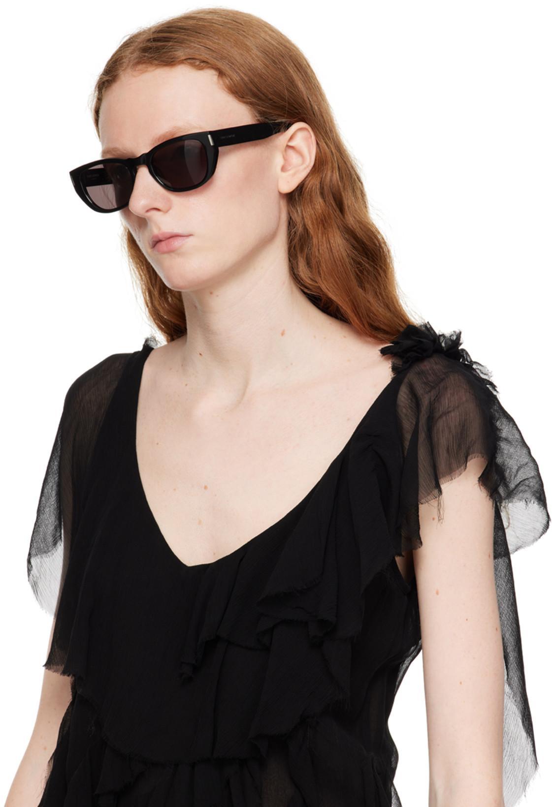 SAINT LAURENT Sl 462 Sulpice Acetate Sunglasses In Black Black Black
