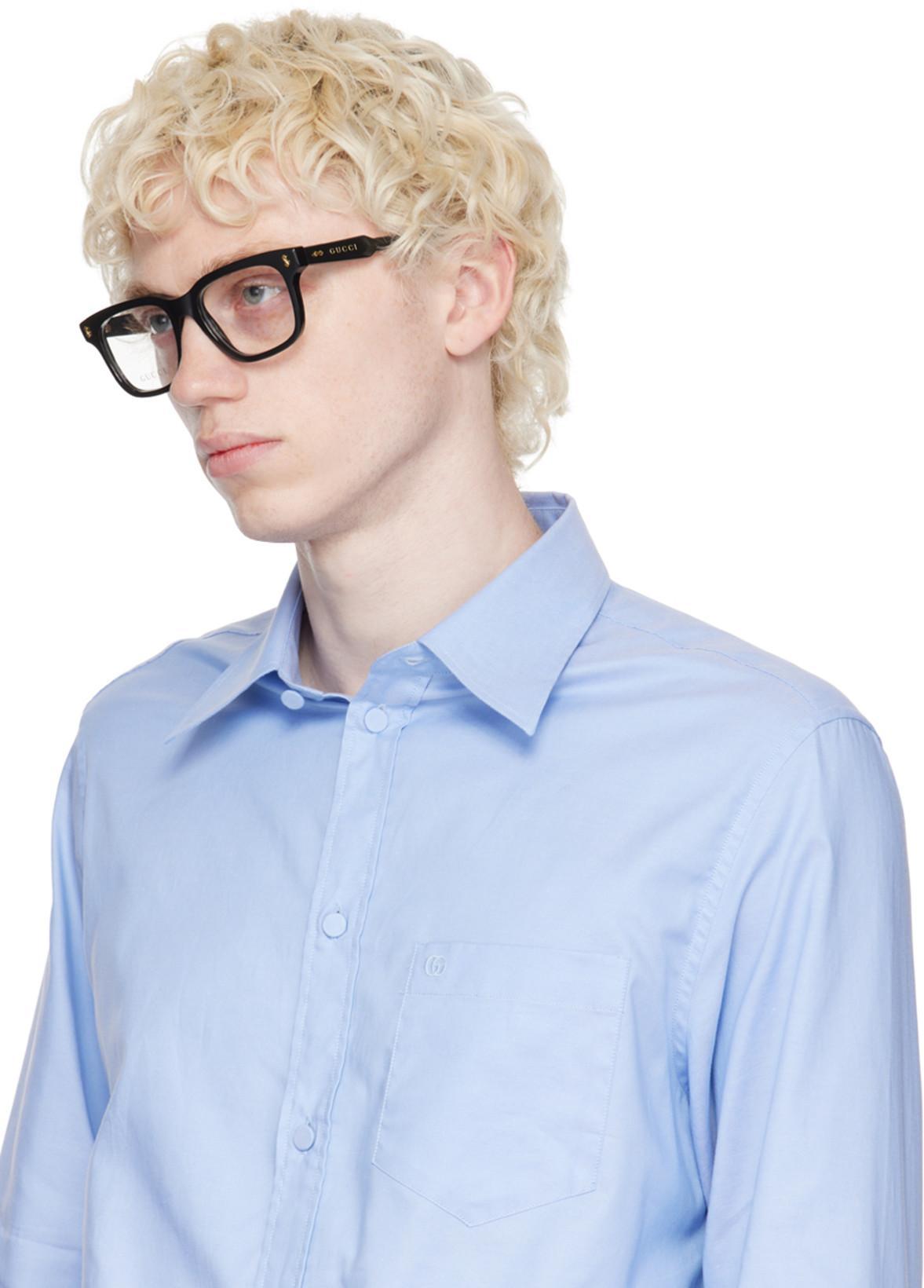 GUCCI Cotton Shirt In Blue