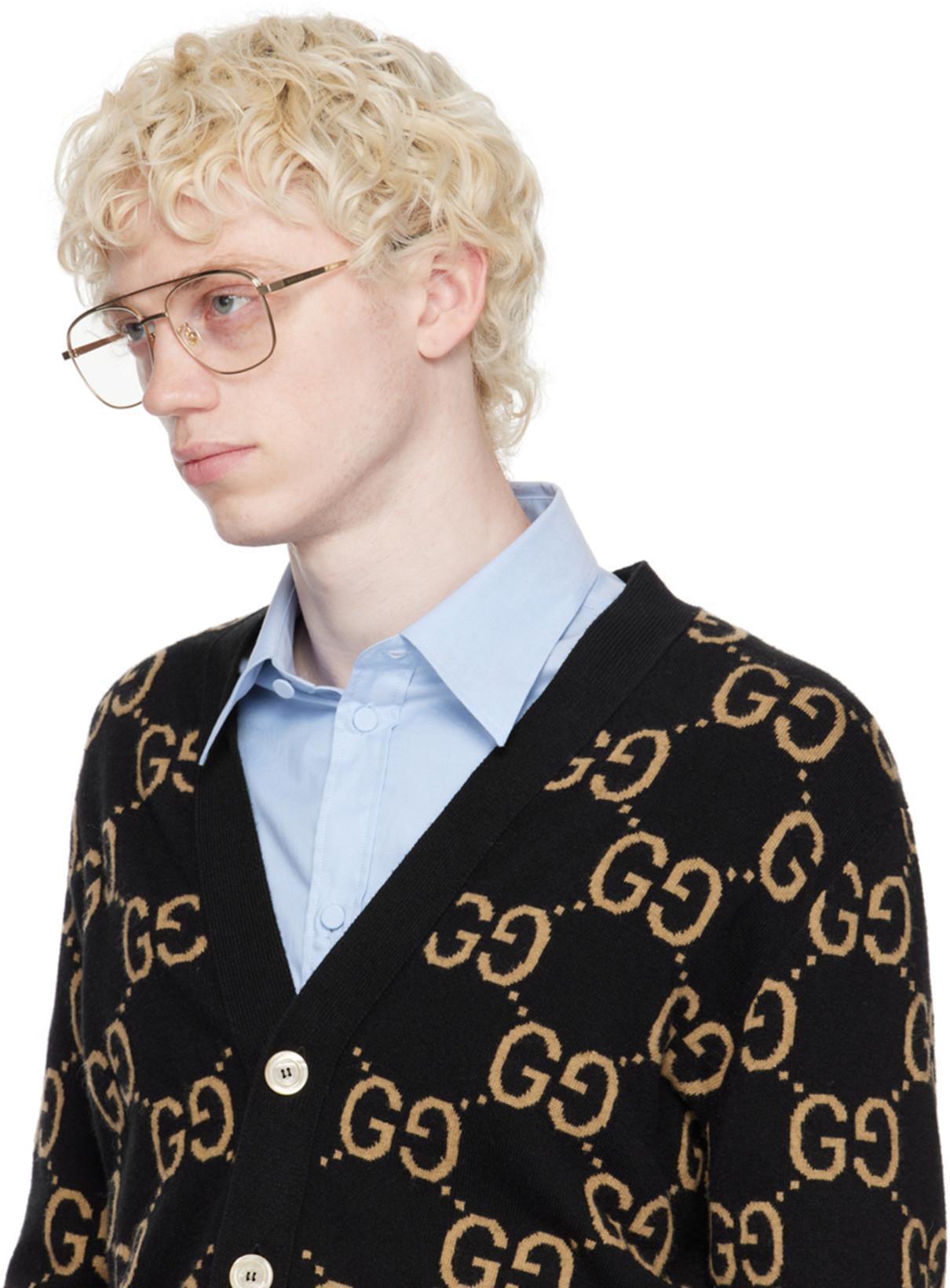 GUCCI Cotton Shirt In Blue