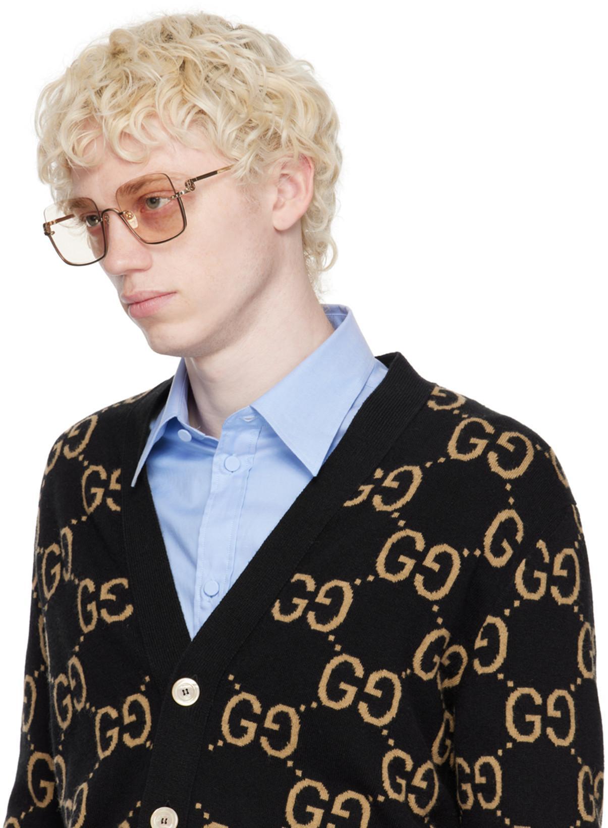 GUCCI Cotton Shirt In Blue