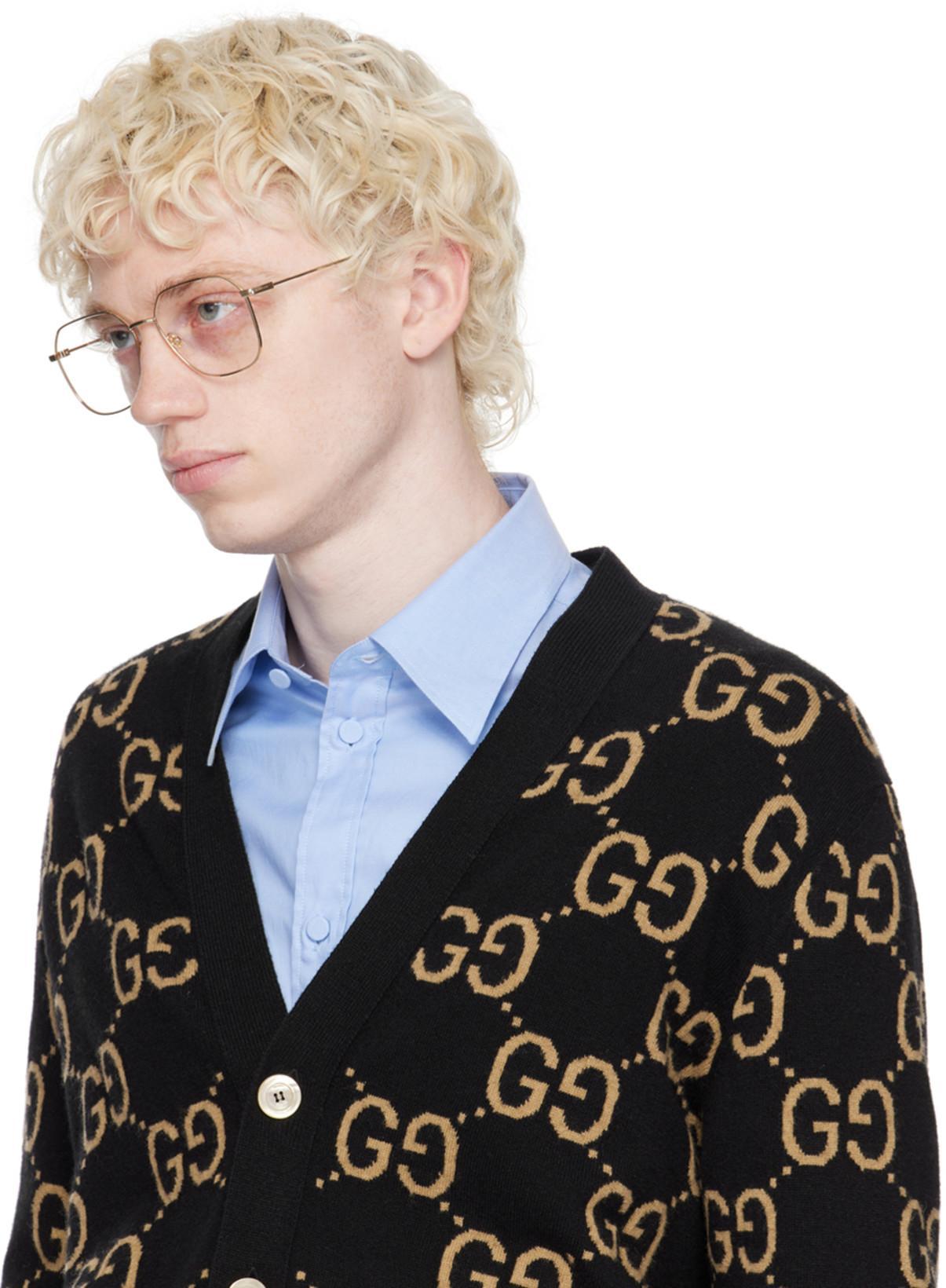 GUCCI Cotton Shirt In Blue