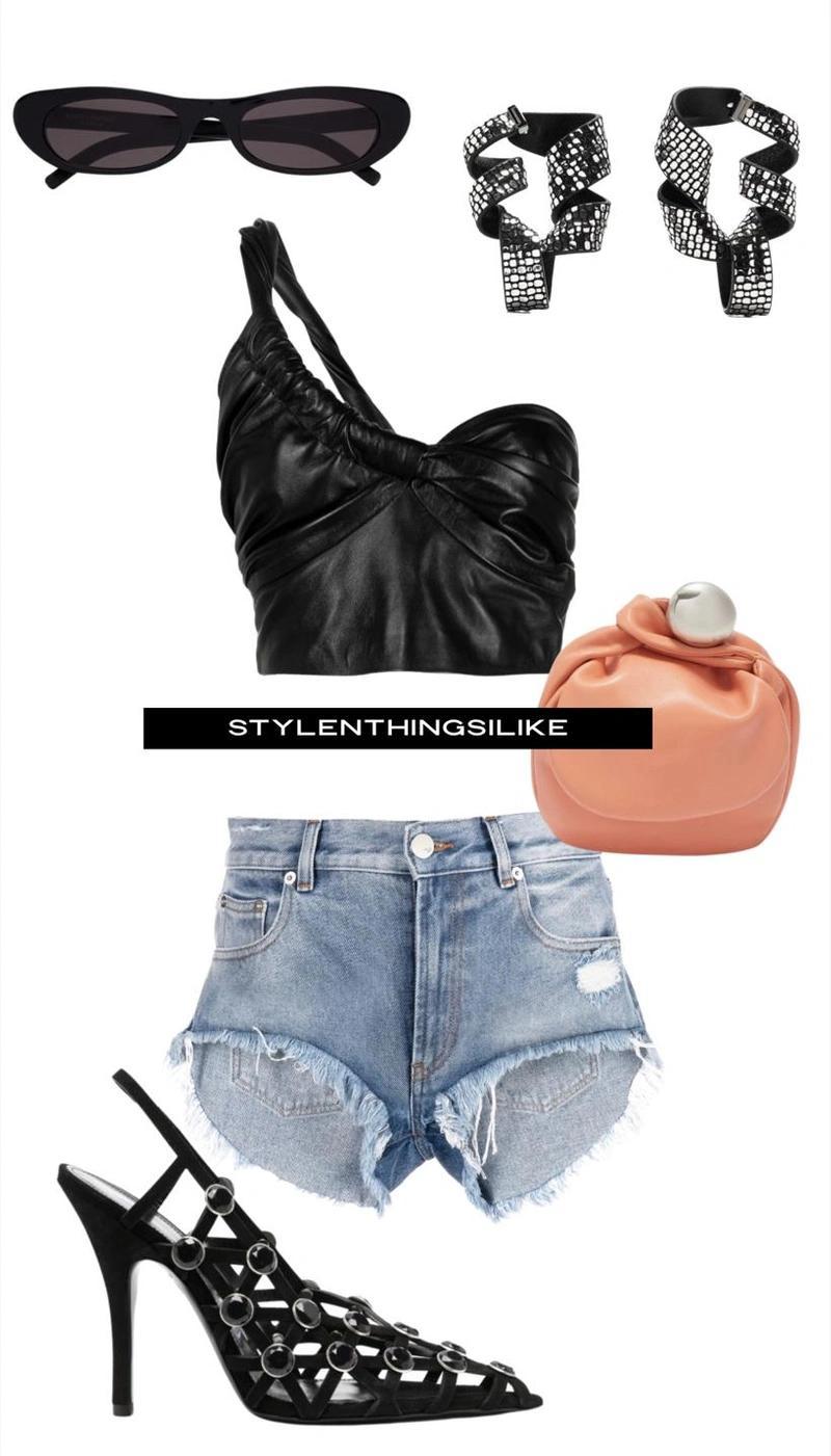 ATTICO 105mm Grid Rhinestone-embellished Pumps In Black