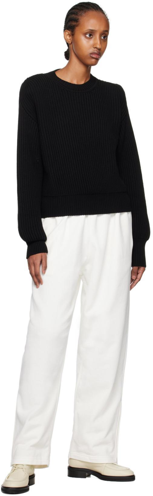 WARDROBE.NYC Ribbed Wool Sweater In Black
