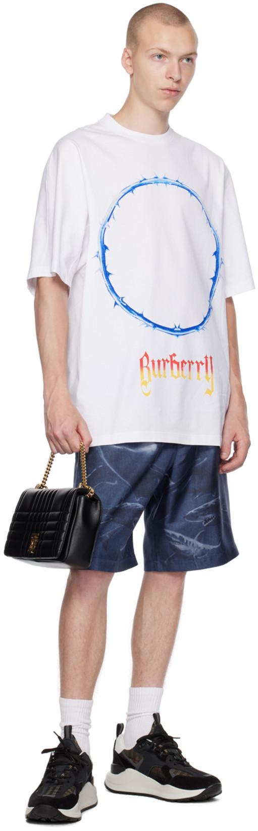 BURBERRY Check-print Mesh-detail Sneakers In Black