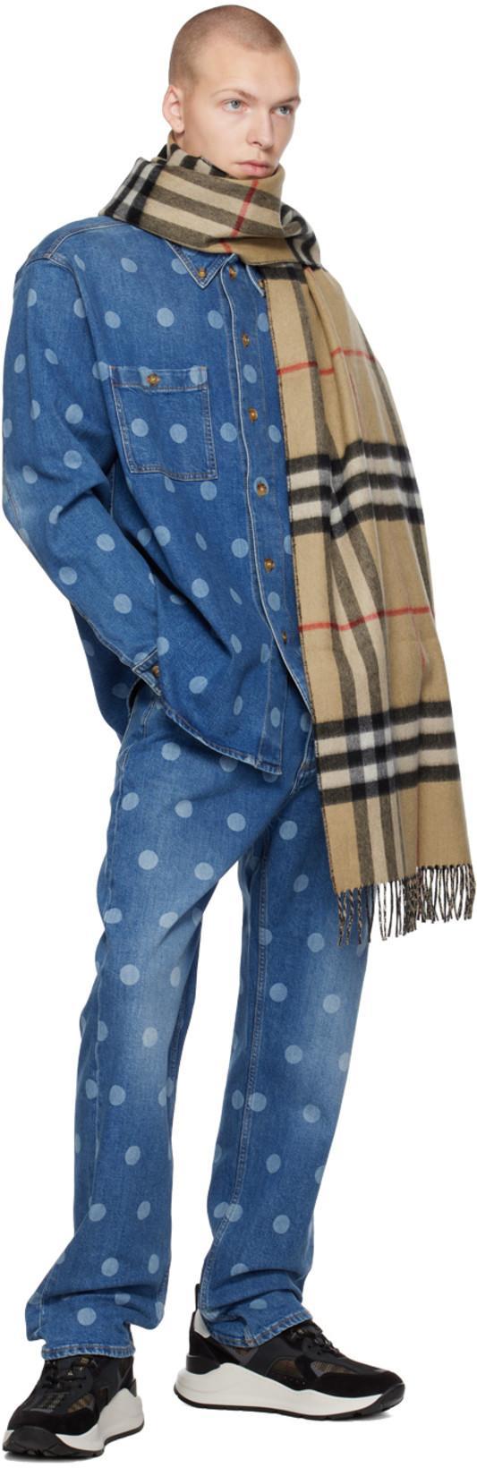 BURBERRY Check-print Mesh-detail Sneakers In Black