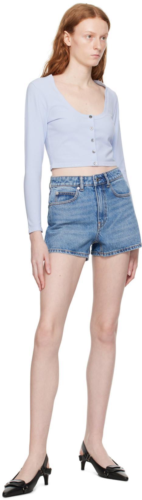 ALEXANDER WANG Bite Shorts In Nude