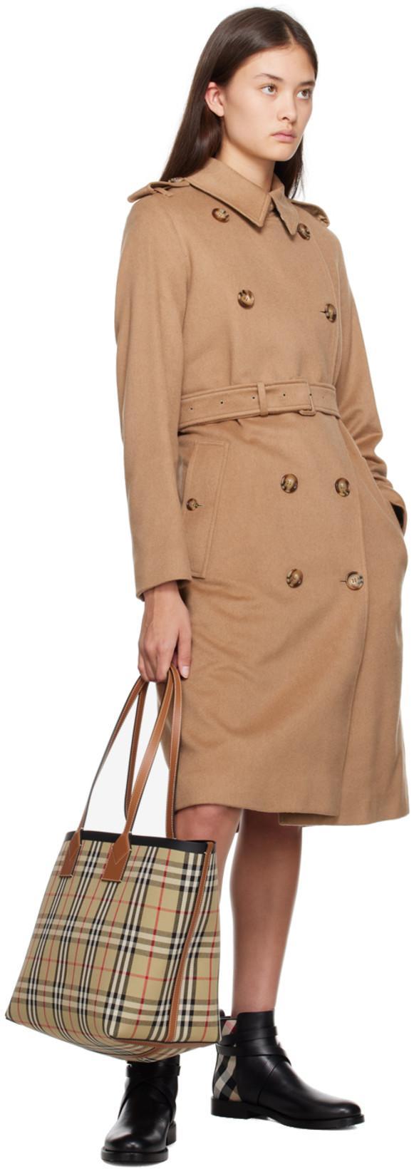 BURBERRY Check Wool Mini Kilt In Animal Print