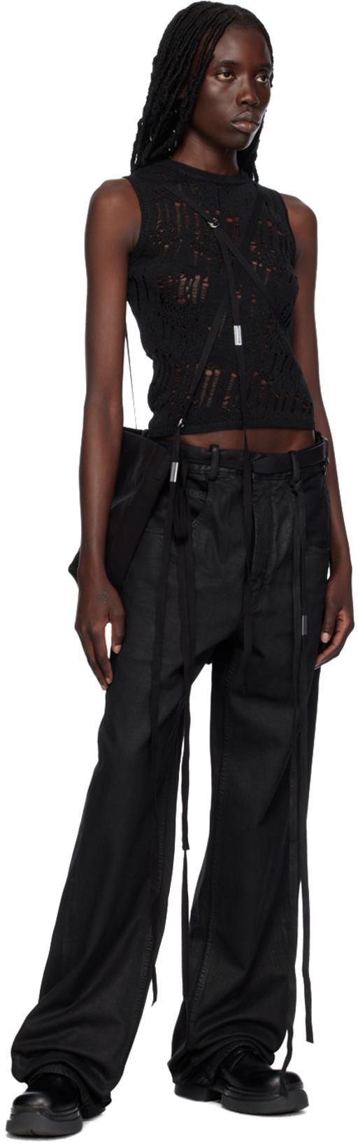 ANN DEMEULEMEESTER Claire 5-pockets Comfort Trousers Faded Denim In Rojo