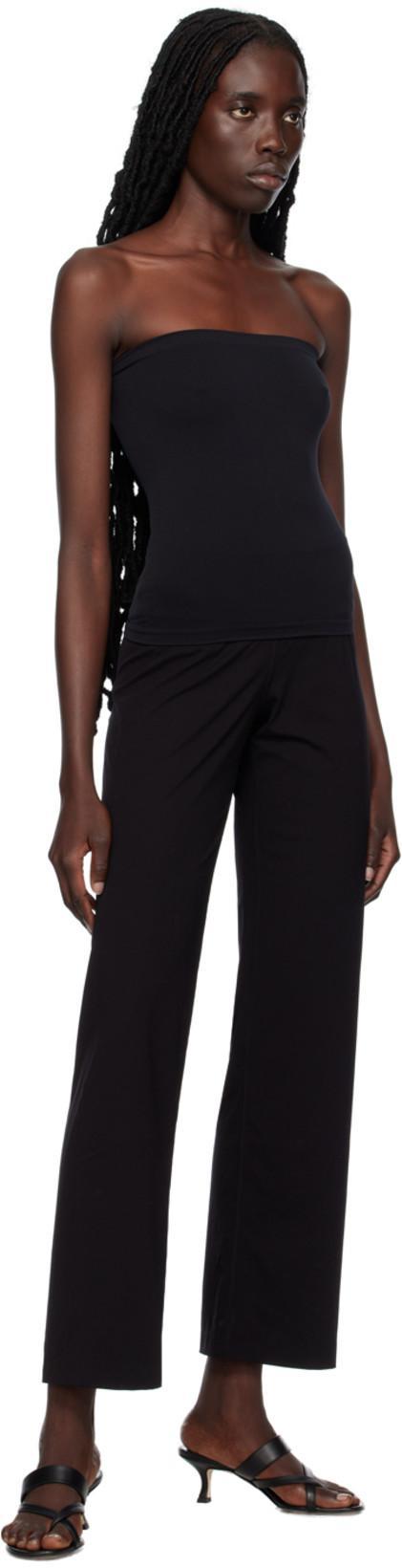 WOLFORD Sleeveless Sheath Top Elasticated Band In Black