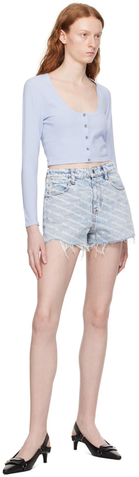 ALEXANDER WANG Bite Shorts In Nude