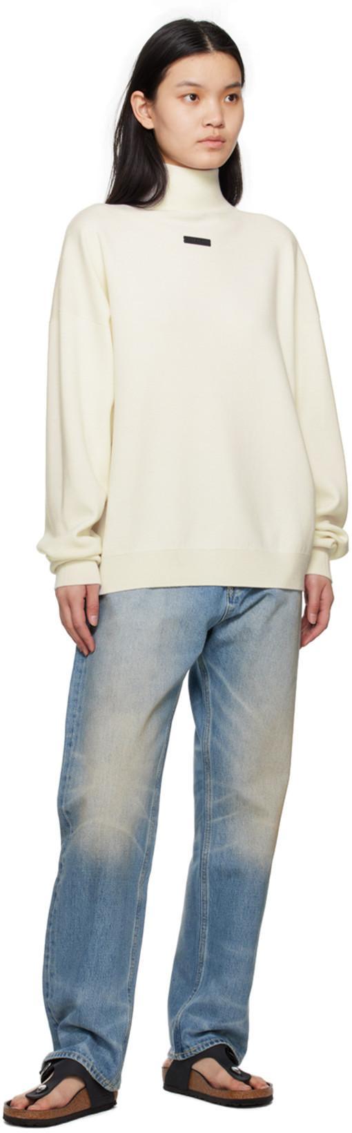 FEAR OF GOD High Neck Sweater In Cream