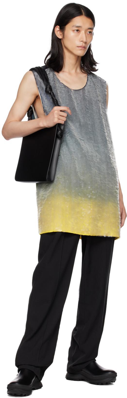 JIL SANDER Man Ankle Boots Black Size 12 Soft Leather