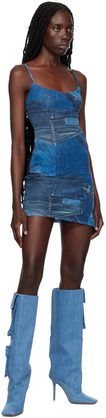 ATTICO Boots In Blue