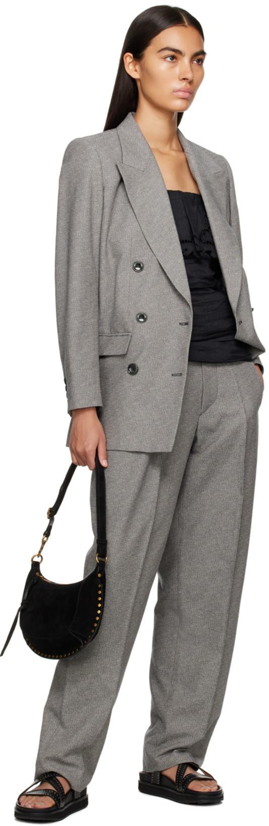 ISABEL MARANT Women's Nevim Double-breasted Jacket | Size 40 | Ve0026fa In Multicolour