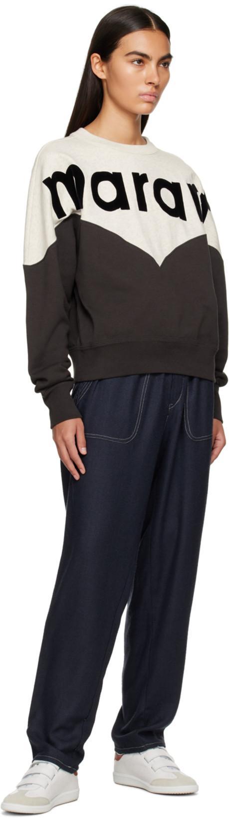 ISABEL MARANT ÉTOILE Isabel Marant Etoile Houston Sweatshirt With Flocked Logo In Black