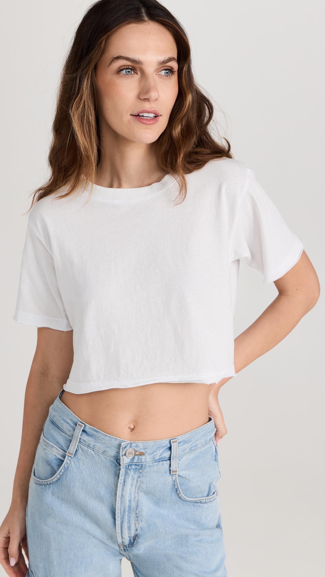 ASKK NY Crop Tee In Ivory