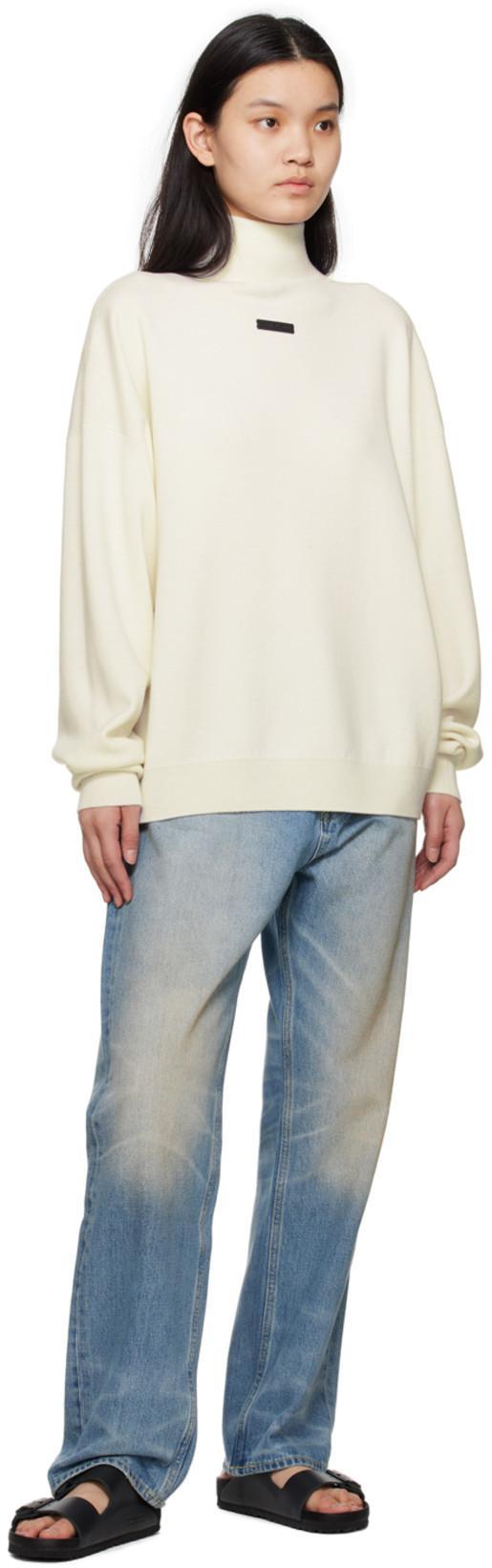 FEAR OF GOD High Neck Sweater In Cream