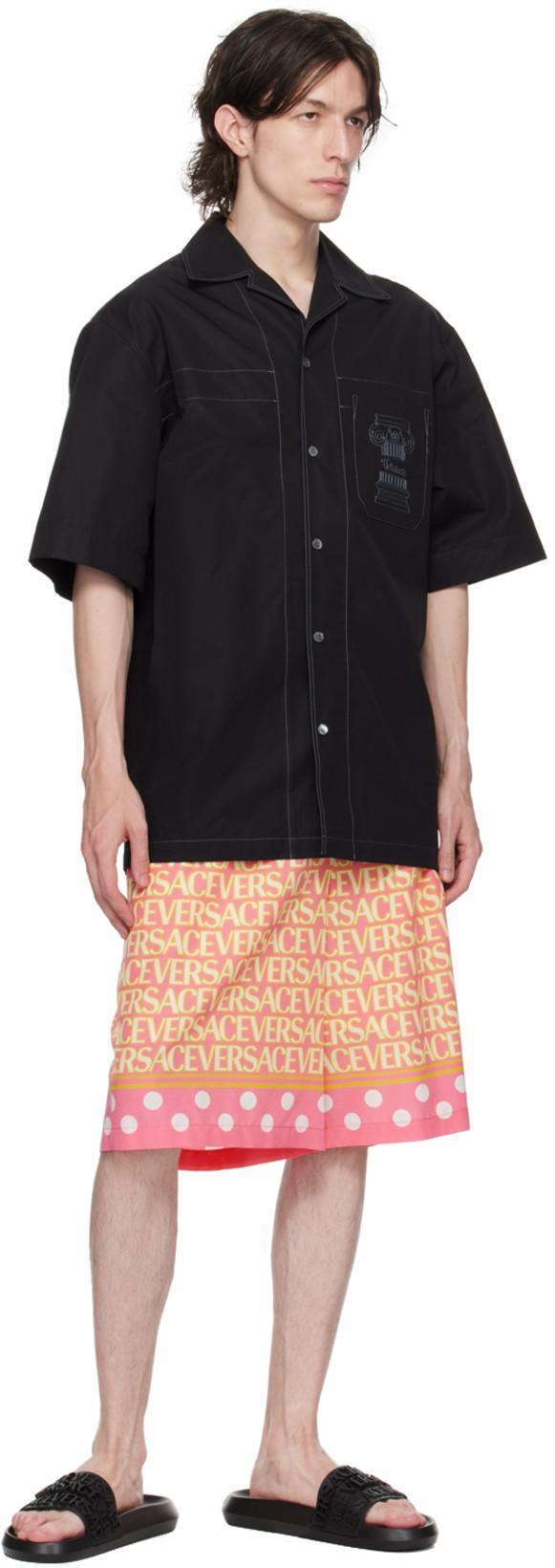 VERSACE Palazzo Rubber Slides In Black