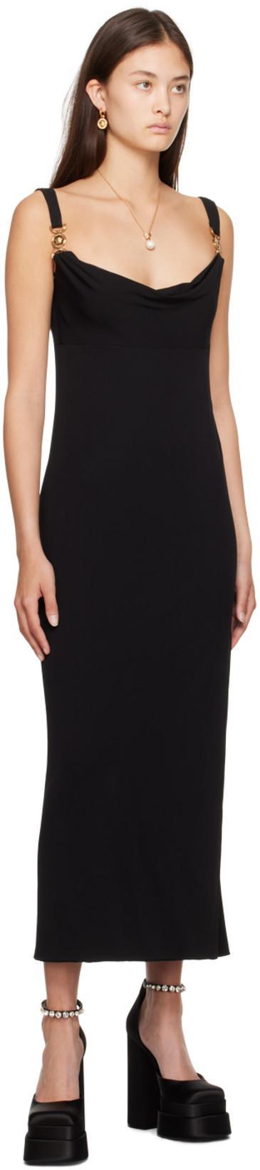 VERSACE Aevitas 140 Medusa Crystal-embellished Platform Sandals In Black