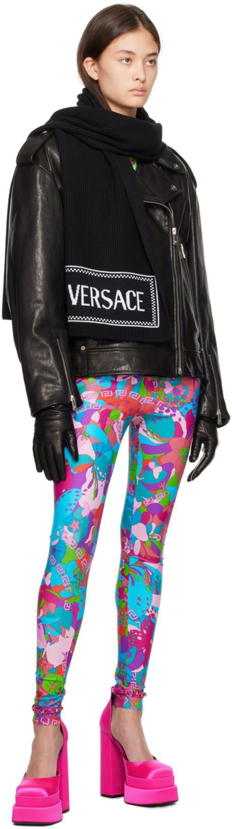 VERSACE Medusa Aevitas Double Platform Pumps In Purple