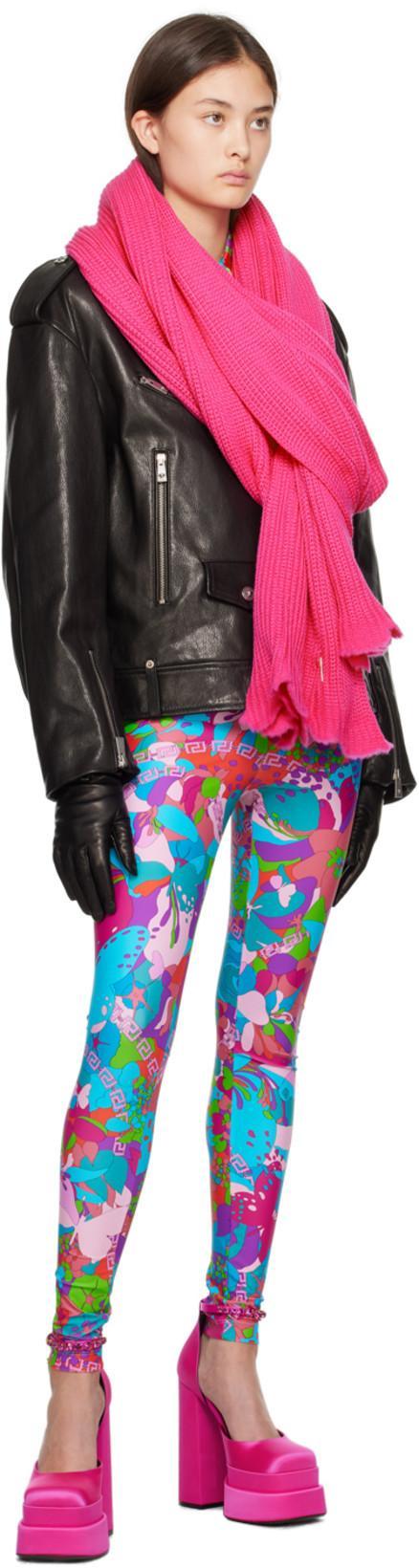 VERSACE Medusa Aevitas Double Platform Pumps In Purple