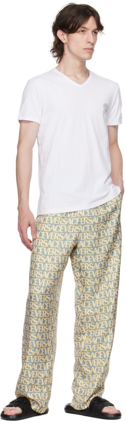 VERSACE Palazzo Rubber Slides In Black