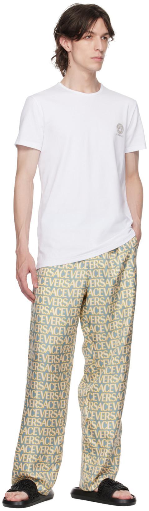 VERSACE Palazzo Rubber Slides In Black