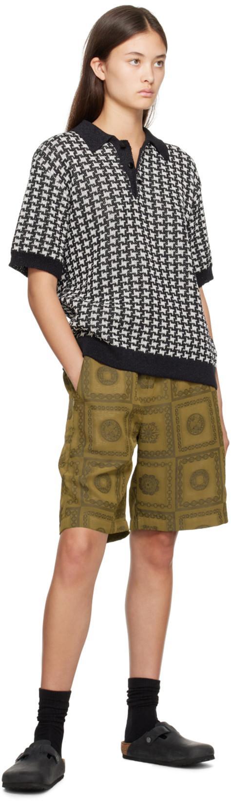 NEEDLES Khaki Graphic Shorts In A-olive